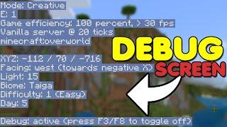 HOW TO GET a DEBUG SCREEN For MINECRAFT BEDROCK