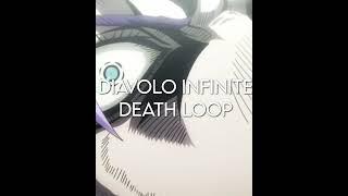 Worst Anime Deaths|Diavolo infinite loop| #anime #animeedit