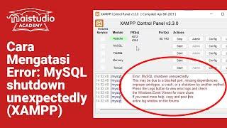 Cara Mengatasi Error: MySQL shutdown unexpectedly (XAMPP)