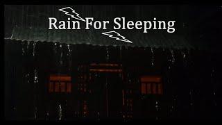 Powerful Rain and Thunder Sounds for Sleeping - Black Screen Rainstorm, Sleep Sounds
