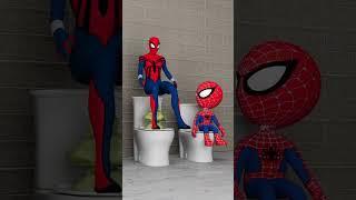 Spiderman vs Spider Girl vs Spidey | Toilet Challenge 10 | Marvel Animation