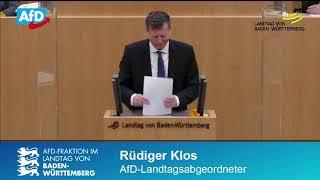 Landtagspräsidentin Aras (Grüne) scheitert kläglich beim Angriff auf die AfD - Rüdiger Klos, MdL