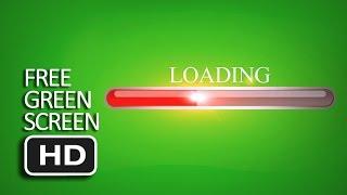 Free Green Screen - Glossy Loading Bar (Preloader)