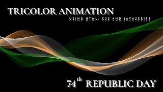 HTML,CSS & JS ANIMATIONS|INDIAN FLAG ANIMATION USING HTML,CSS AND JS|WEBTECH ANIMATION|INDIA FLAG