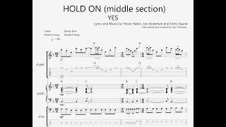 Hold On - Yes (middle section - full band transcription) *READ THE NOTES*