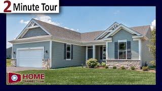 1500 Sq. Ft. Ranch Home Model Toured in Under 2-Minutes // New Construction House