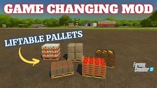 GAME CHANGING MOD - LIFTABLE PALLETS | FS22 | PS5 | Farming Simulator 22