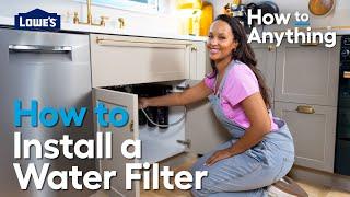 How to Install a Water Filter | How To Anything