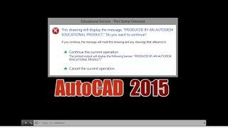 PRODUCED BY AN AUTODESK EDUCATIONAL PRODUCT - AutoCAD / 2015  SOLUTION