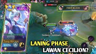 CARA LANING PHASE LAWAN CECILION AUTO WIN⁉️GAMEPLAY & BUILD TOP 1 GLOBAL LUNOX - MLBB