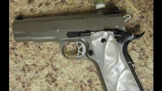 Glow on paint application to Ruger SR 1911 Commander and results