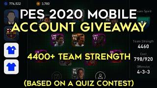 Account Giveaway: 4400+ Team Strength Account in PES 2020 Mobile by holmesTheGamer #eFootball #hTG