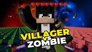 Survival Dengan 1,000 Villager & Zombie
