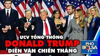 Đọc diễn văn chiến thắng, TT Trump cam kết chiến đấu cho mọi gia đình và tương lai người dân Mỹ