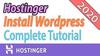 [2020] How to get Hosting and install Wordpress on Hostinger Full Setup tutorial