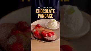 Instant Fluffy Chocolate Pancakes with Strawberry Compote | Chef Sanjyot Keer