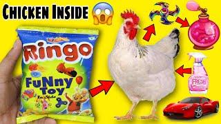 Omg  Got Chicken , Gas - cylinder, Perfume & Money inside Ringo Snacks ! free gifts inside ! Snacks