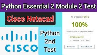 Cisco Python Essential 2 Module 2 Test Answer (100% Right) marks || #Cisco Netacad