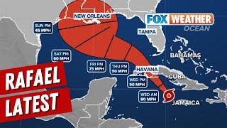 Tropical Storm Rafael Continues To Strengthen, Eyes Gulf of Mexico