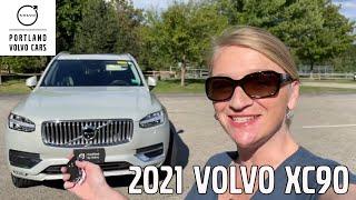 2021 Volvo XC90 T6 Inscription in Birch Light Metallic / Walkaround with Heather