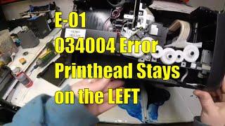 Epson Error 034004 (E-01) with Printhead Stay on the Left? Solve the Error in Minutes!