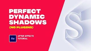 Perfect Dynamic Shadow. After Effects Tutorial