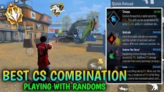 BEST CHARACTER COMBINATION FOR CS || Playing with random players best character combination !!!