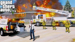 GTA 5 Firefighter Mod Battalion Chief Commanding A 2nd Alarm Fire