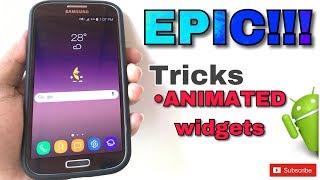 MOVING Animated Widgets on Android (NO ROOT - GIF's) Android Phones & Tablets -2017-