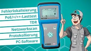 Einfache Fehlersuche und Leistungsmessung im LAN/Netzwerk mit dem KE7200 Netzwerktester