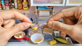 Re-Ment Fried Chicken & Cream of Corn Soup Mini Kitchen Toy Food Miniature Cooking ASMR 鶏の唐揚げ (ASMR)