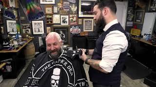 Bald Head Shave With A DOVO Straight Razor | Barber James Zap