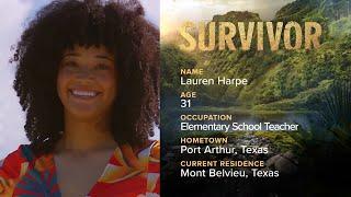 Lauren Harpe - #Survivor44 Cast Bio | New Season Wednesdays