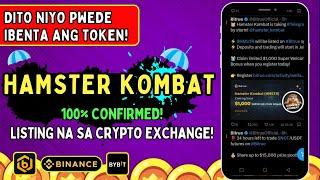 HAMSTER KOMBAT AIRDROP NEWS AND UPDATE LISTING CONFIRMED! DITO KAYO MAG BENTA!