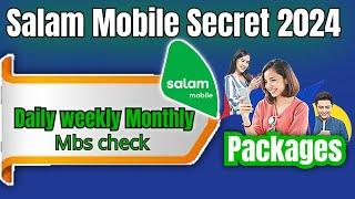 Salam Mobile internet Packages Mbs check All Secret Code 2024