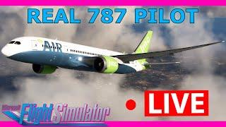 Real 787 Pilot Flies the Kuro 787-8 Live! To Palma