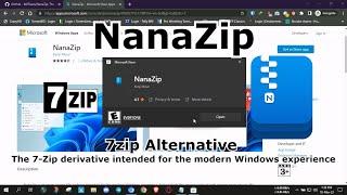 NanaZip | 7zip Alternative | Open Source | 2023