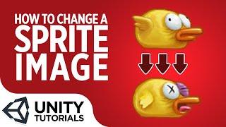 How to change a sprite image with script [Unity 2018 tutorial for beginners]