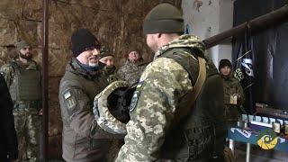 Ukraine's Defence Minister Reznikov visits soldiers in Donetsk region | AFP