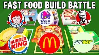 MEGA Fast Food Build-Off CHALLENGE!