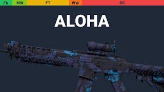 SG 553 Aloha - Skin Float And Wear Preview