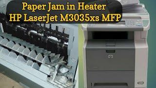 Paper Jam in Heater - How to Open Back Cover HP 3035 - HP LaserJet M3035xs MFP