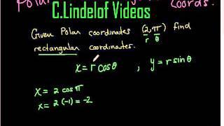 Trigonometry Polar to Rectangular Coordinates I