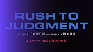 RUSH TO JUDGMENT : A Film by EMILE DE ANTONIO and MARK LANE | 4K Remaster (2024)
