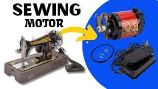 Mini Sewing Machine Motor with Speed Controller | Mad tech