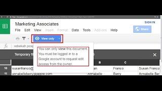 How to download View only Google Sheet - easyway16