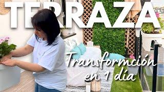 Increíble TRANSFORMACIÓN de mi TERRAZA: De Espacio Desaprovechado a Oasis al Aire Libre con Estilo