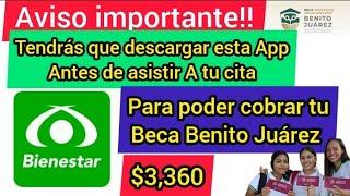 REGISTRATE a la App BIENESTAR AZTECA antes de acudir a tu CITA