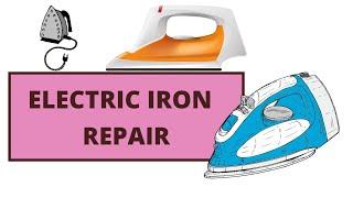 How to repair electric iron no heat no power lights indicator thermal fuse problem  part 1