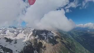 From Fiesch to Chur, flying and camping